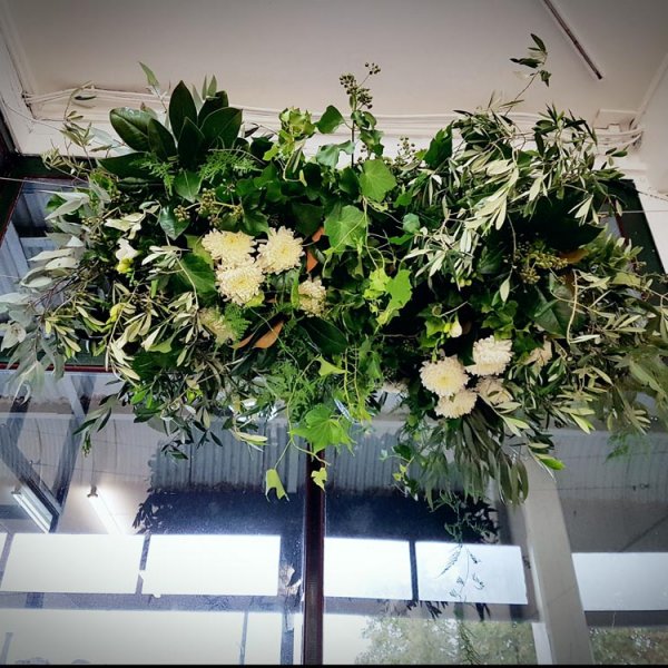 floral installation space gallery