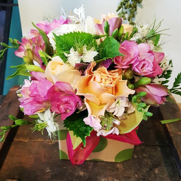 Boxed posy
