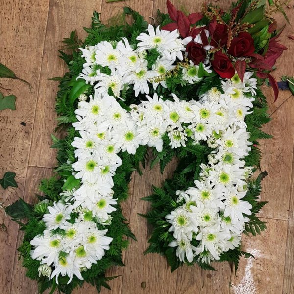 Shaped sympathy tribute